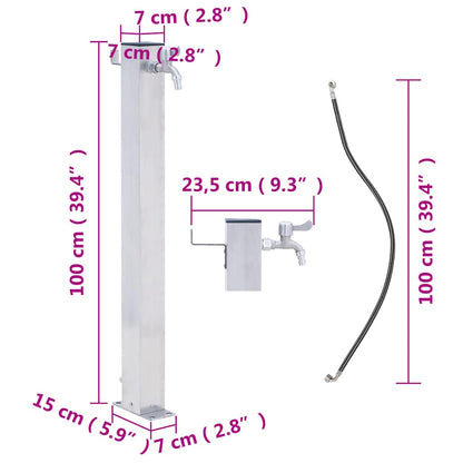 Water Column | Stainless steel | Large |  Durable  | Garden Water Column