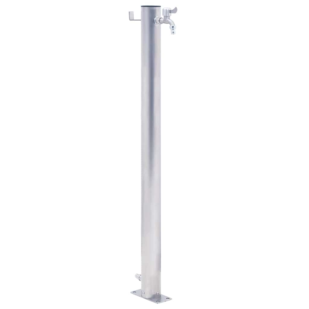 Water Column | Stainless Steel | Tall | Durable | Garden Tap | Round
