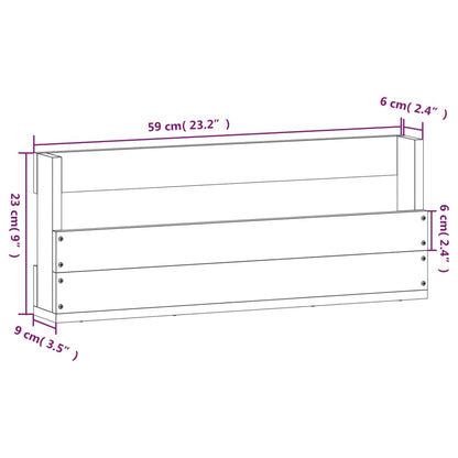 Wall-mounted Shoe Racks 2 pcs 59x9x23 cm Solid Wood Pine