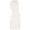 Wall-mounted Shoe Racks 2 pcs White 59x9x23 cm Solid Wood Pine