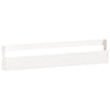 Wall-mounted Shoe Racks 2 pcs White 110x9x23 cm Solid Wood Pine