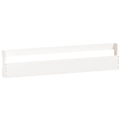 Wall-mounted Shoe Racks 2 pcs White 110x9x23 cm Solid Wood Pine