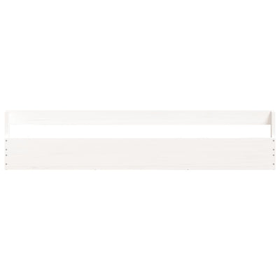 Wall-mounted Shoe Racks 2 pcs White 110x9x23 cm Solid Wood Pine