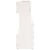 Wall-mounted Shoe Racks 2 pcs White 110x9x23 cm Solid Wood Pine