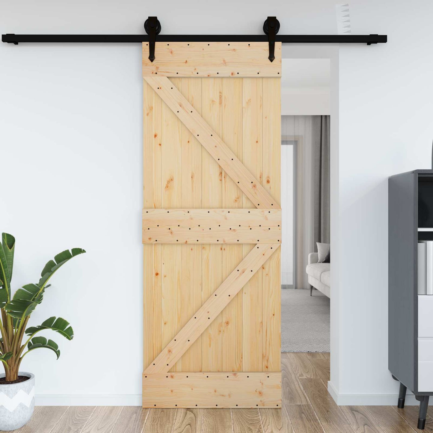 Door NARVIK Natural 70 x 210 cm Solid Pine Wood
