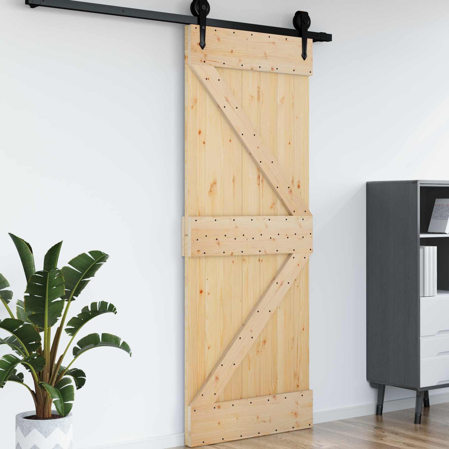 Door NARVIK Natural 85 x 210 cm Solid Pine Wood