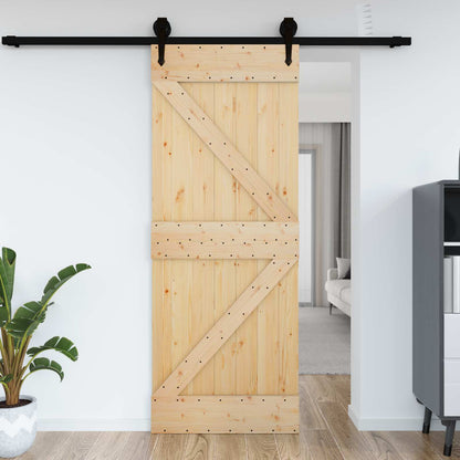 Door NARVIK Natural 95 x 210 cm Solid Pine Wood