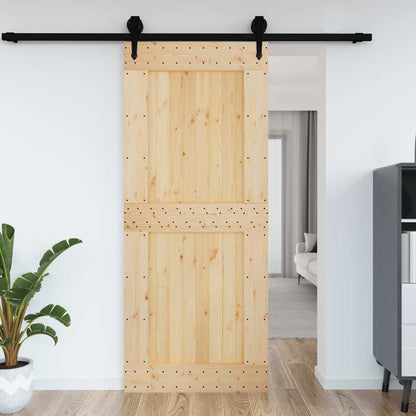Door NARVIK Natural 95 x 210 cm Solid Pine Wood