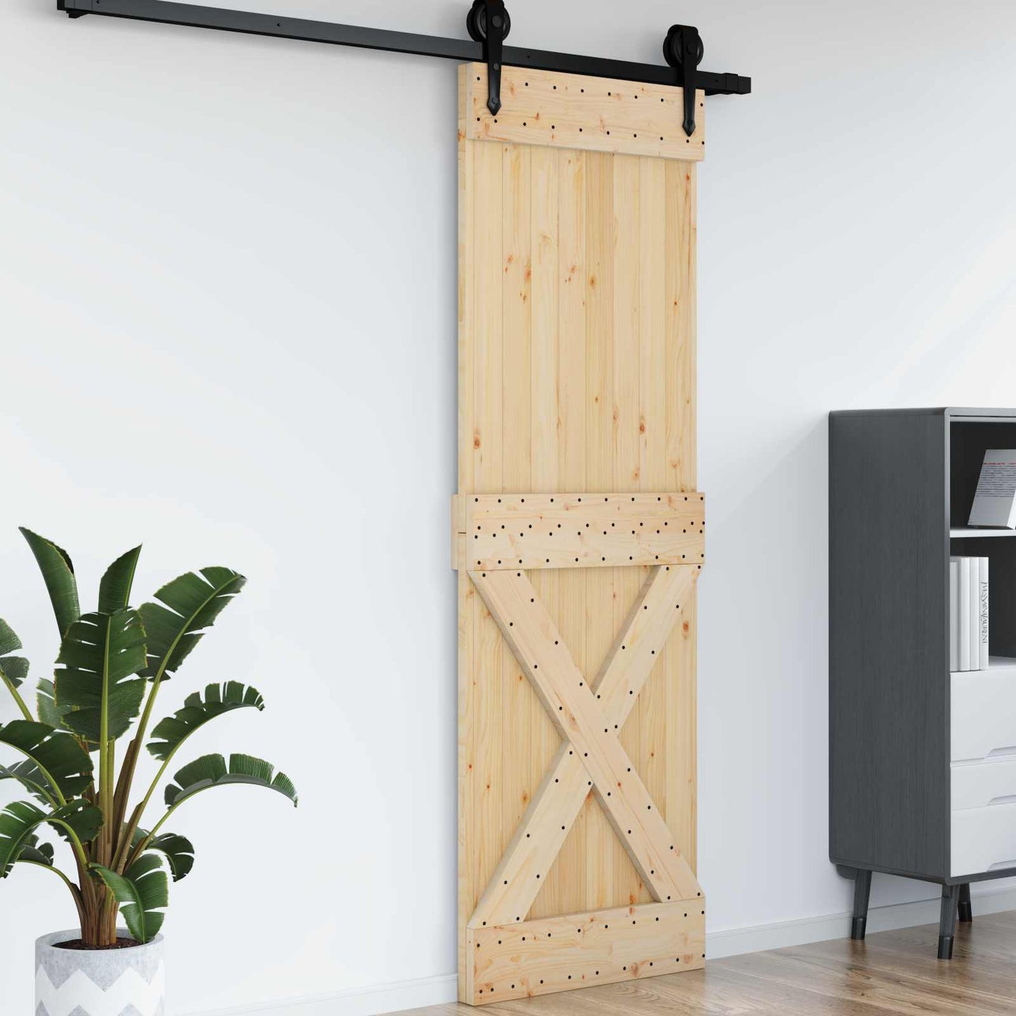 Door NARVIK Natural 70 x 210 cm Solid Pine Wood