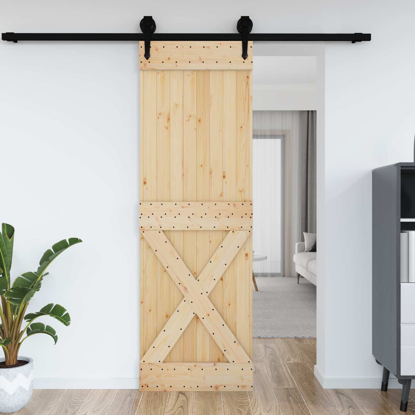 Door NARVIK Natural 70 x 210 cm Solid Pine Wood