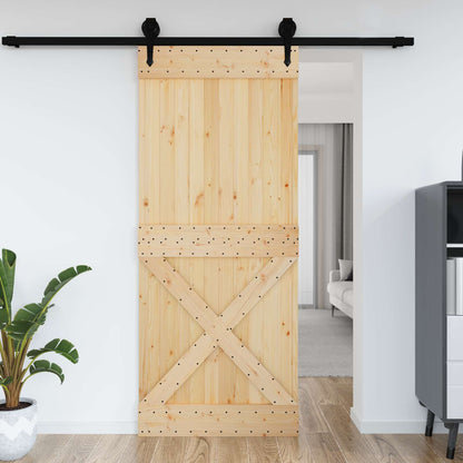 Door NARVIK Natural 95 x 210 cm Solid Pine Wood