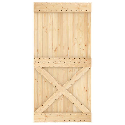 Door NARVIK Natural 100 x 210 cm Solid Pine Wood