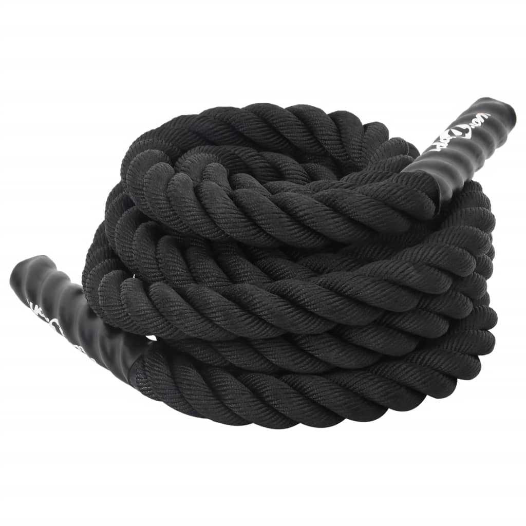 Battle Rope Black 6 m 4,5 kg Polyester