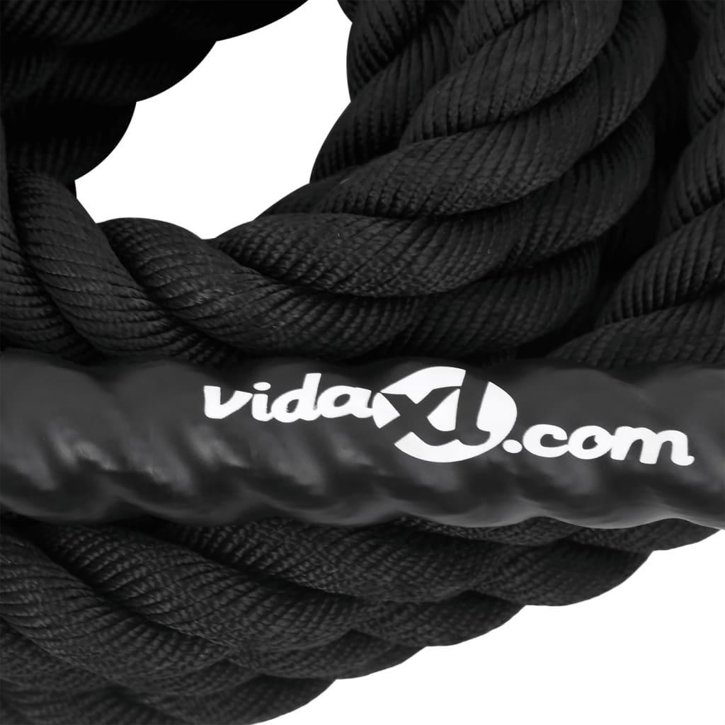 Battle Rope Black 6 m 4,5 kg Polyester
