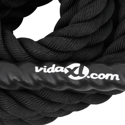 Battle Rope Black 6 m 4,5 kg Polyester