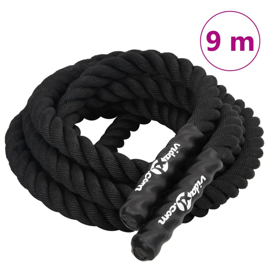 Battle Rope Black 9 m 6,8 kg Polyester