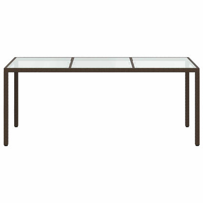 9 Piece Garden Dining Set with Cushions Brown Poly Rattan