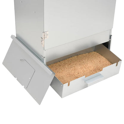 BBQ Oven Smoker with Table Galvanised Steel
