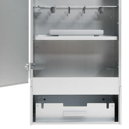 BBQ Oven Smoker with Table Galvanised Steel