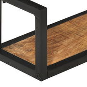 Wall Shelves 2 pcs 110x17x17 cm Solid Wood Mango and Iron