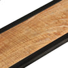 Wall Shelves 2 pcs 110x17x17 cm Solid Wood Mango and Iron