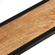 Wall Shelves 2 pcs 110x17x17 cm Solid Wood Mango and Iron