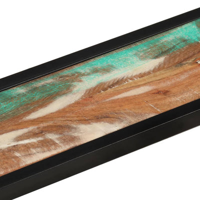 Wall Shelves 2 pcs 110x17x17 cm Solid Wood Reclaimed and Iron