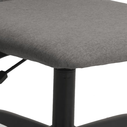 Office Chair Dark grey Fabric (100% polyester), metal, plywood