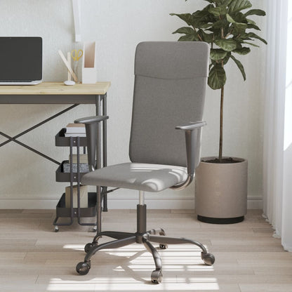 Office Chair Dark grey Fabric (100% polyester), metal, plywood