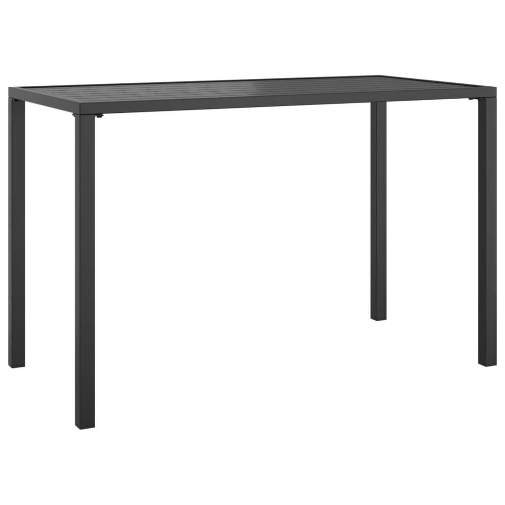 Patio Dining Table Anthracite 43.3"x21.3"x27.6" Steel