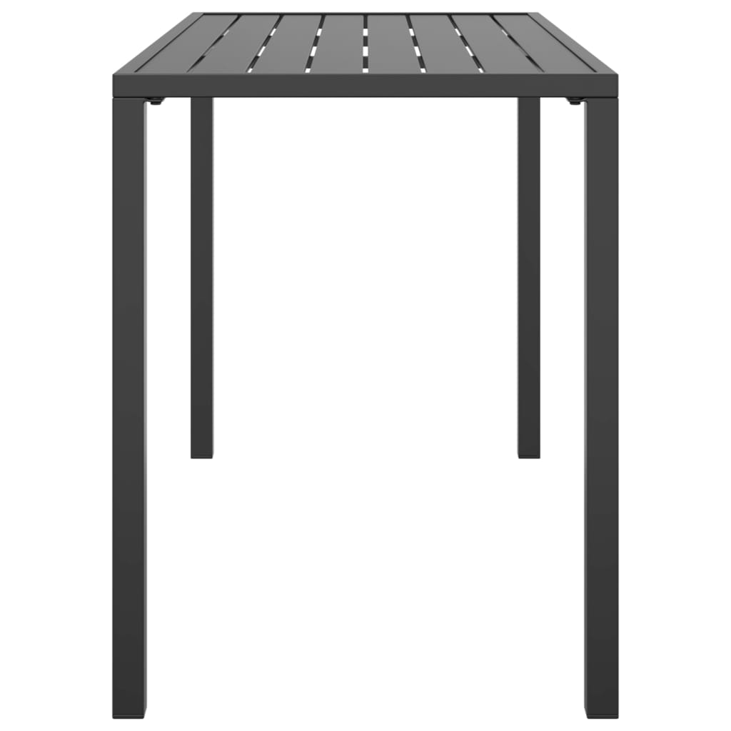Patio Dining Table Anthracite 43.3"x21.3"x27.6" Steel