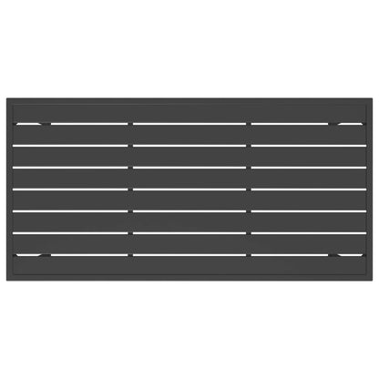 Patio Dining Table Anthracite 43.3"x21.3"x27.6" Steel