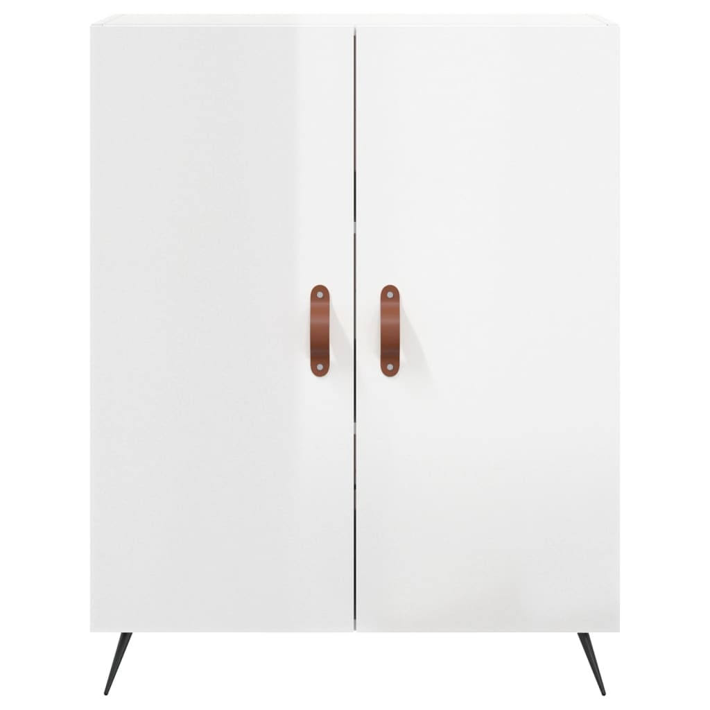 Sideboard High Gloss White 69.5x34x90 cm Engineered Wood