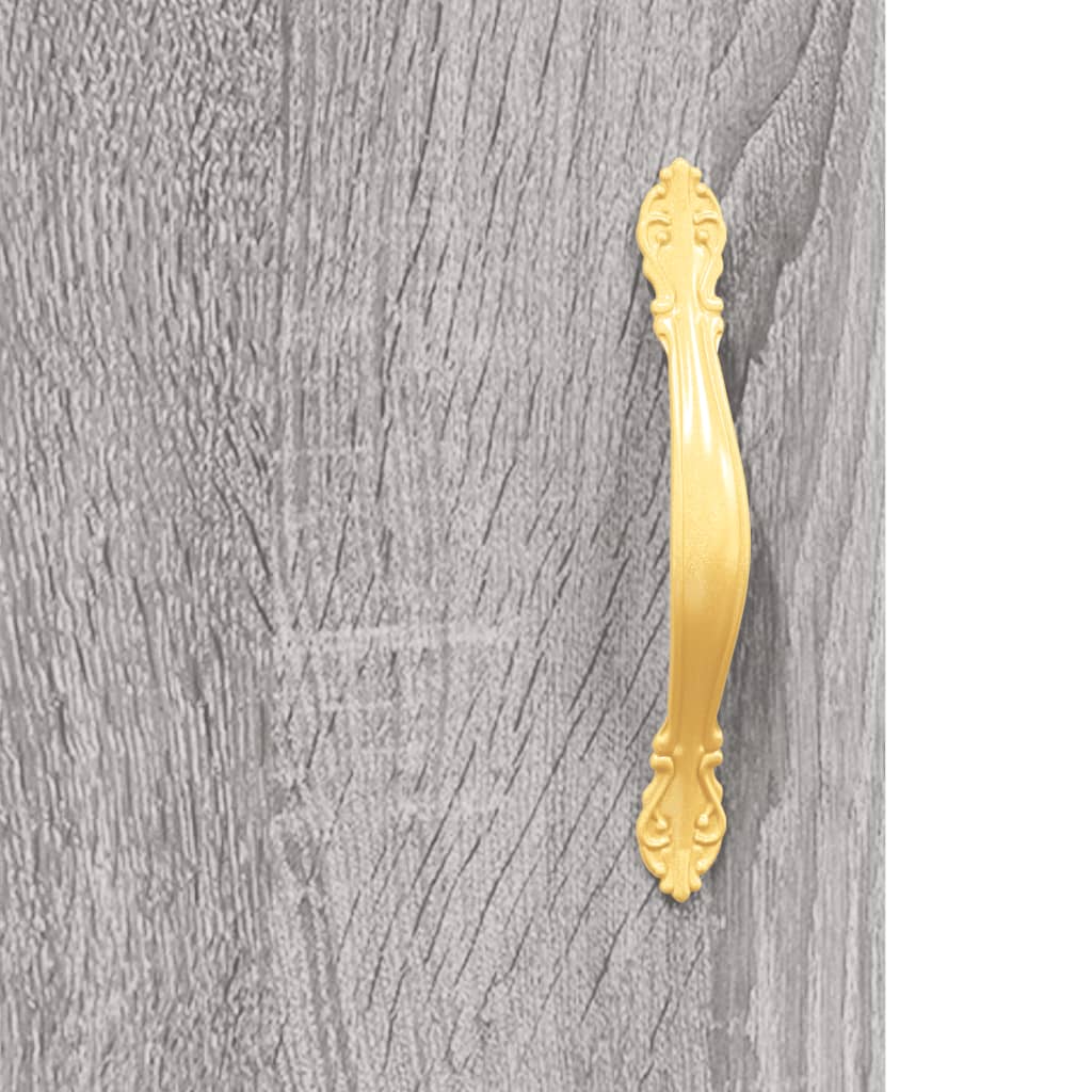 Sideboard Grey Sonoma 69.5x34x90 cm Engineered Wood