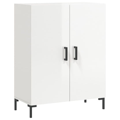 Sideboard High Gloss White 69.5x34x90 cm Engineered Wood