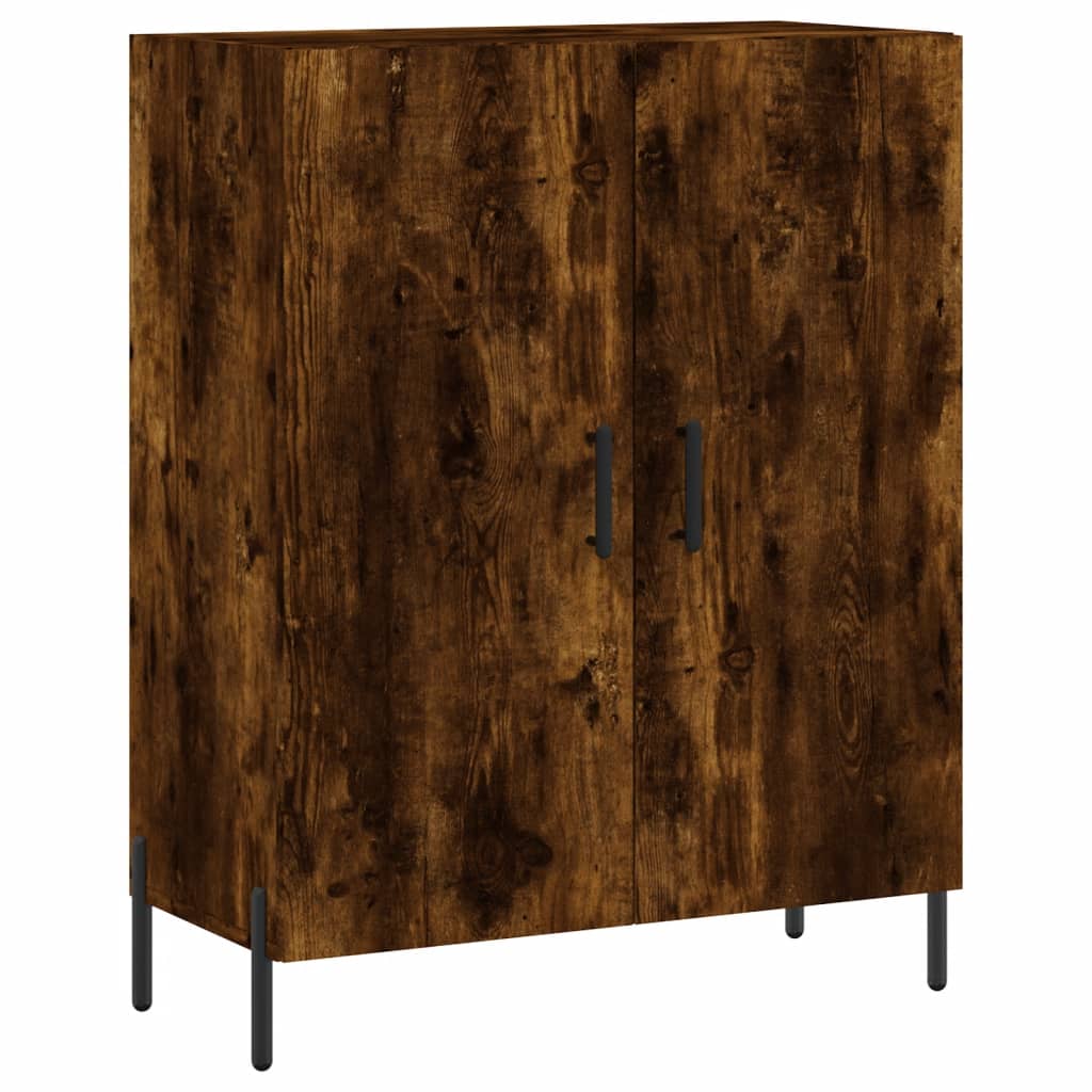 Sideboard Smoked Oak 69.5x34x90 cm Engineered Wood