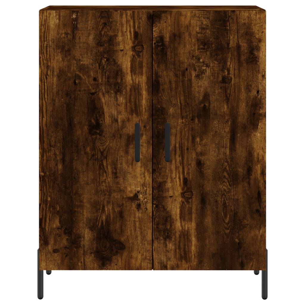 Sideboard Smoked Oak 69.5x34x90 cm Engineered Wood