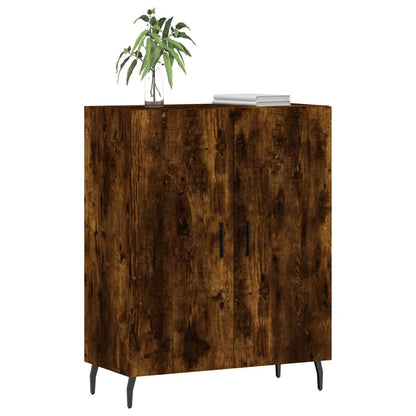 Sideboard Smoked Oak 69.5x34x90 cm Engineered Wood