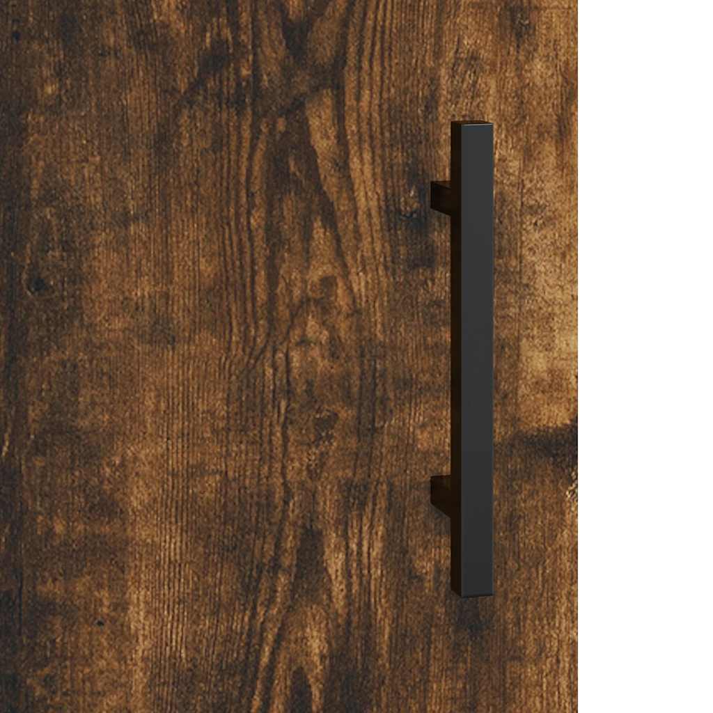 Sideboard Smoked Oak 69.5x34x90 cm Engineered Wood