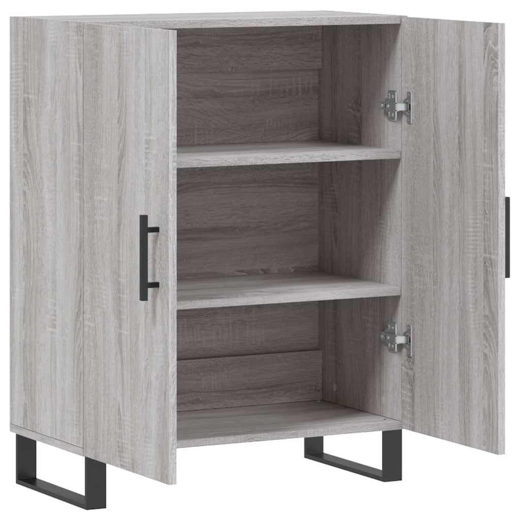 Sideboard Grey Sonoma 69.5x34x90 cm Engineered Wood