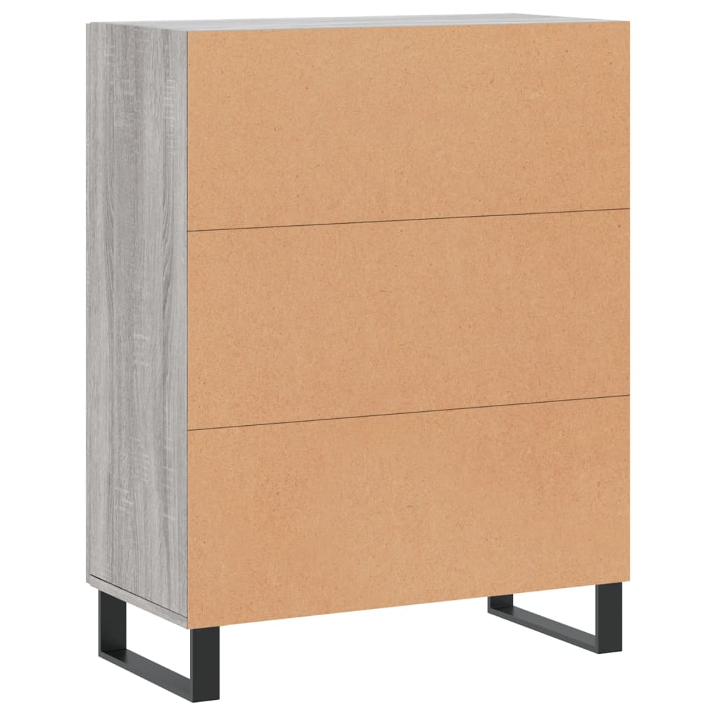 Sideboard Grey Sonoma 69.5x34x90 cm Engineered Wood