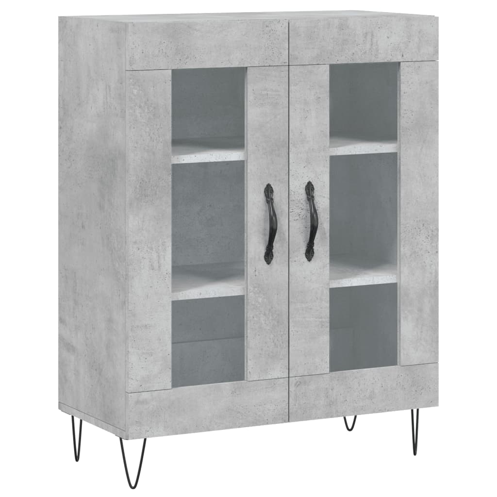 Sideboard Concrete Grey 69.5x34x90 cm Engineered Wood