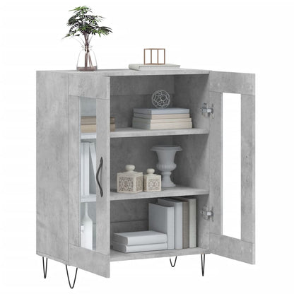 Sideboard Concrete Grey 69.5x34x90 cm Engineered Wood