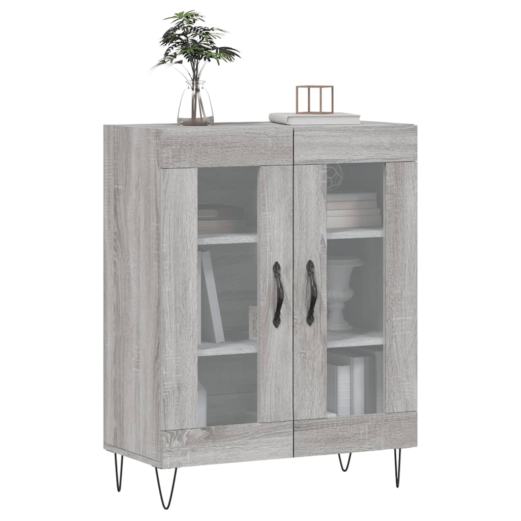 Sideboard Grey Sonoma 69.5x34x90 cm Engineered Wood