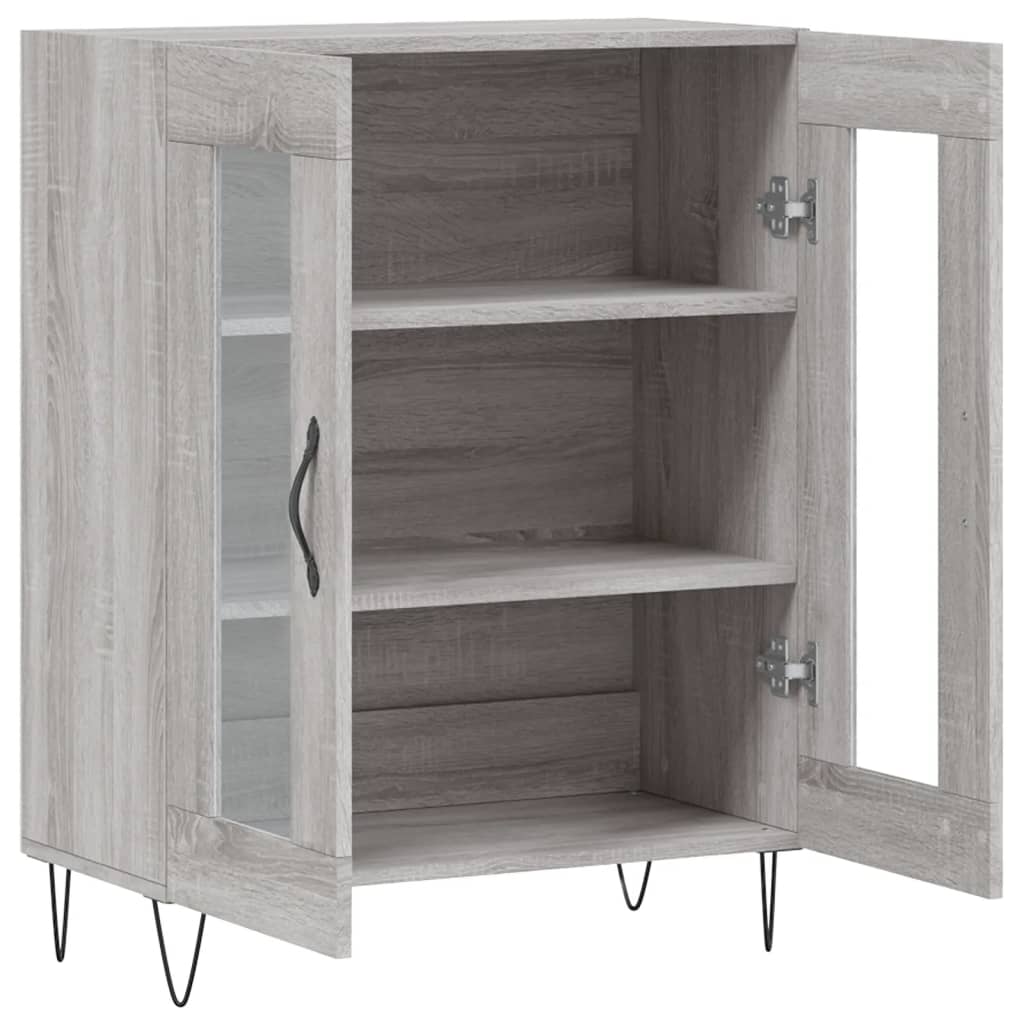 Sideboard Grey Sonoma 69.5x34x90 cm Engineered Wood