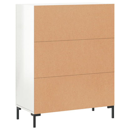 Sideboard High Gloss White 69.5x34x90 cm Engineered Wood
