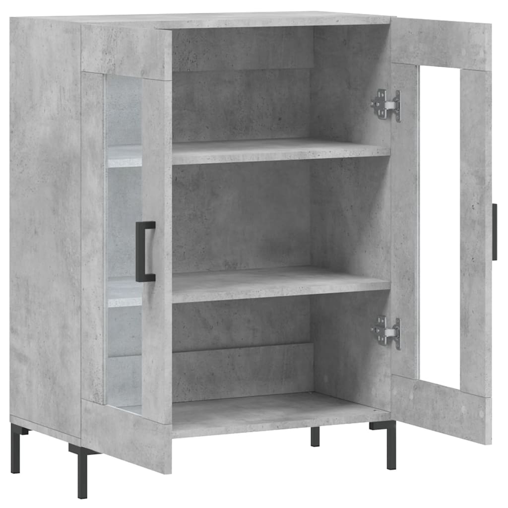 Sideboard Concrete Grey 69.5x34x90 cm Engineered Wood