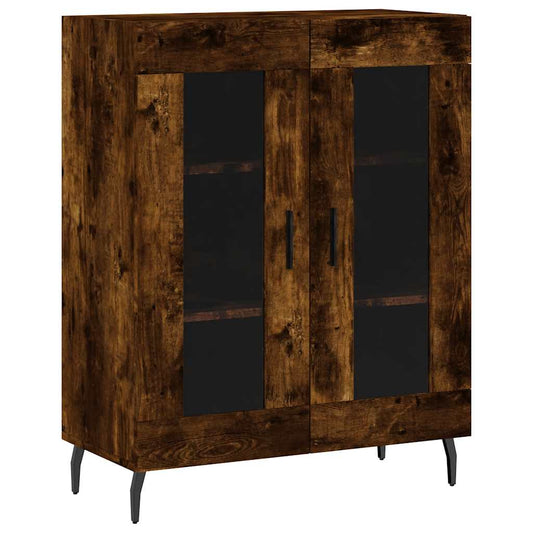 Sideboard Smoked Oak 69.5x34x90 cm Engineered Wood
