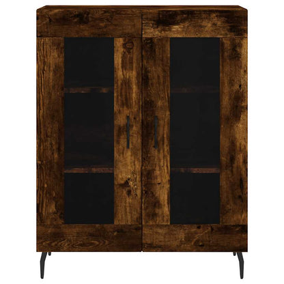 Sideboard Smoked Oak 69.5x34x90 cm Engineered Wood