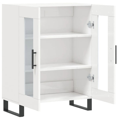 Sideboard High Gloss White 69.5x34x90 cm Engineered Wood